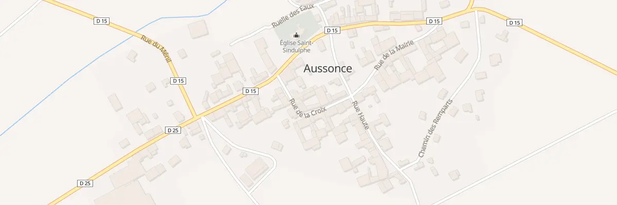 Plan du 3 Rue de la Croix à Aussonce