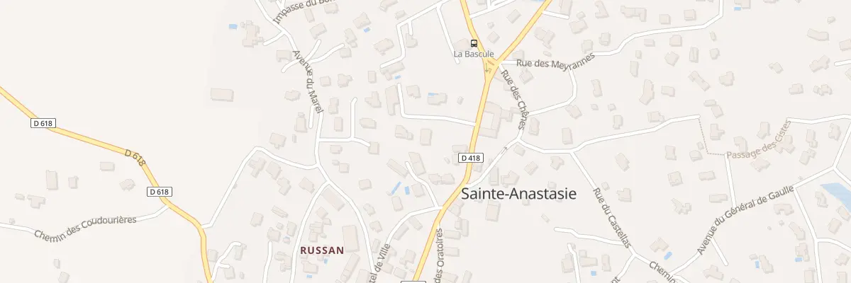 Plan du 109 Rue de la République à Sainte-Anastasie