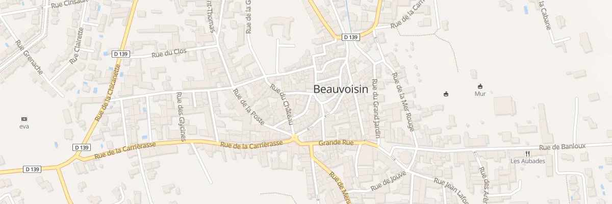 Plan du 8 Rue de la Chapelle à Beauvoisin