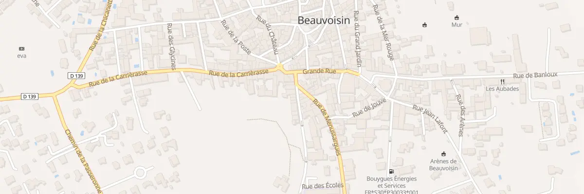 Plan du 44 Rue des Moulins à Beauvoisin
