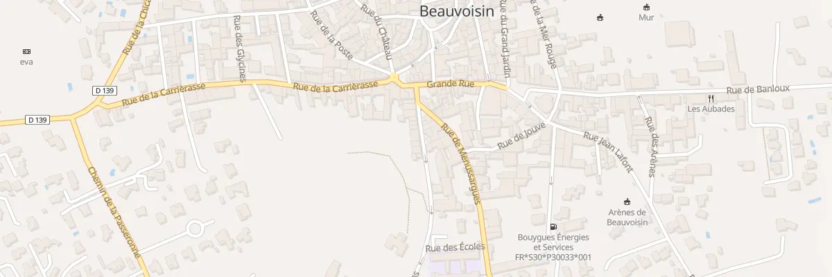 Plan du 62 Rue des Moulins à Beauvoisin