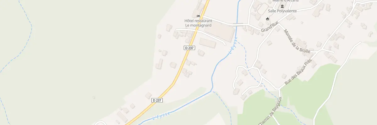 Plan du 135 Rte du Gerbier de Jonc à Arcens