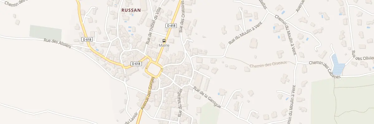 Plan du 52 Rue de la Place - Russan à Sainte-Anastasie