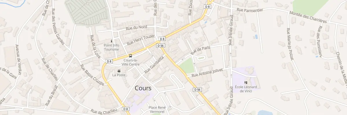 Plan du 65 Rue General Leclerc à Cours