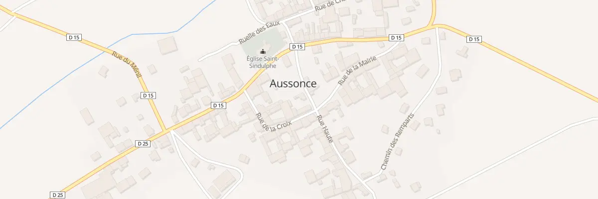 Plan du 6 Rue Haute à Aussonce