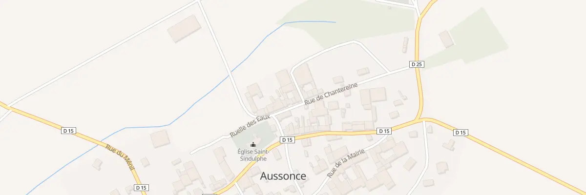 Plan du 9 Rue de Chanteraine à Aussonce