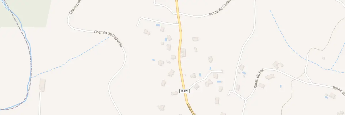 Plan du 435 Rte de la Vernade à Vinezac