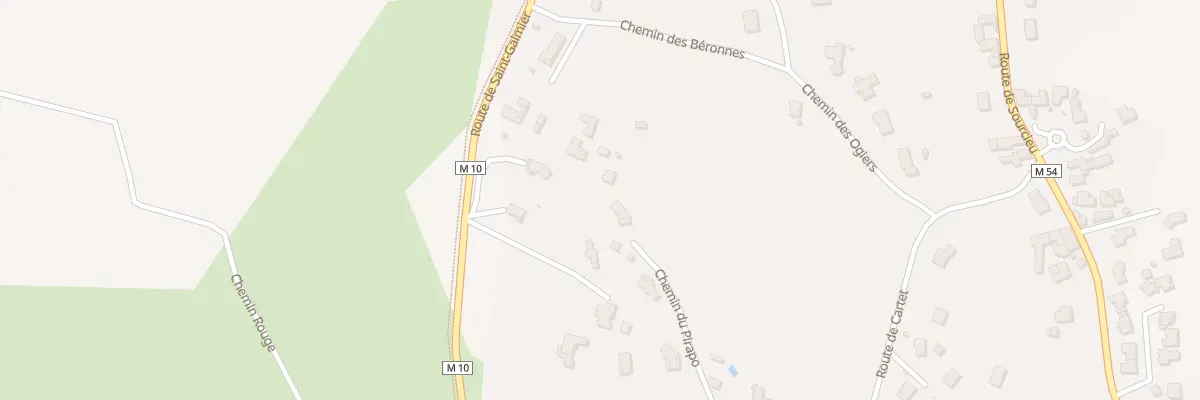 Plan du 332 Che de Pirapo à Saint-Bonnet-les-Oules