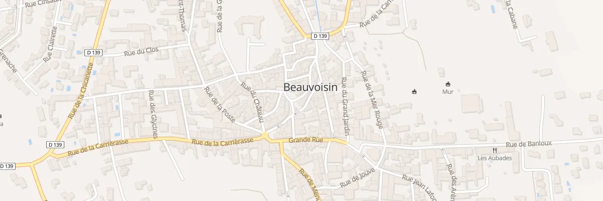 Plan du 6 Pl de l’Horloge à Beauvoisin