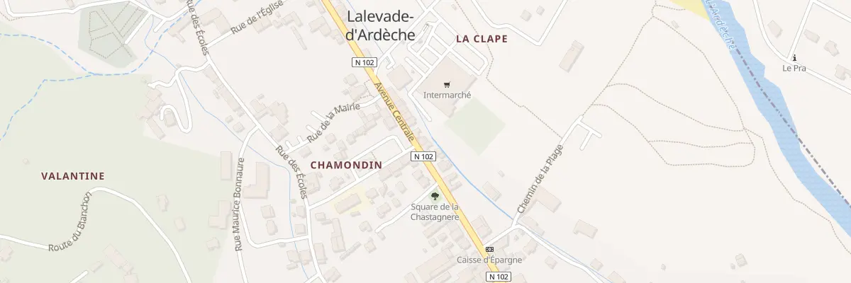 Plan du 1 Av Centrale à Lalevade-d’Ardèche