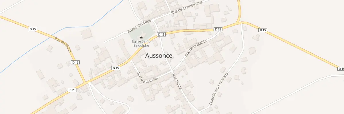 Plan du 7 Rue Haute à Aussonce