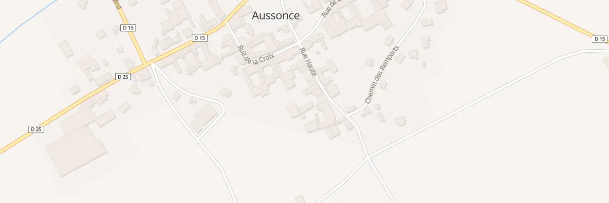 Plan du 12 Rue Haute à Aussonce