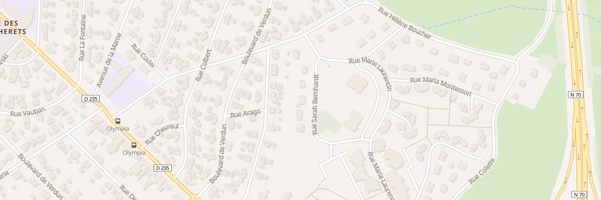 Plan du 6 Rue Sarah Bernhardt à Saint-Vallier