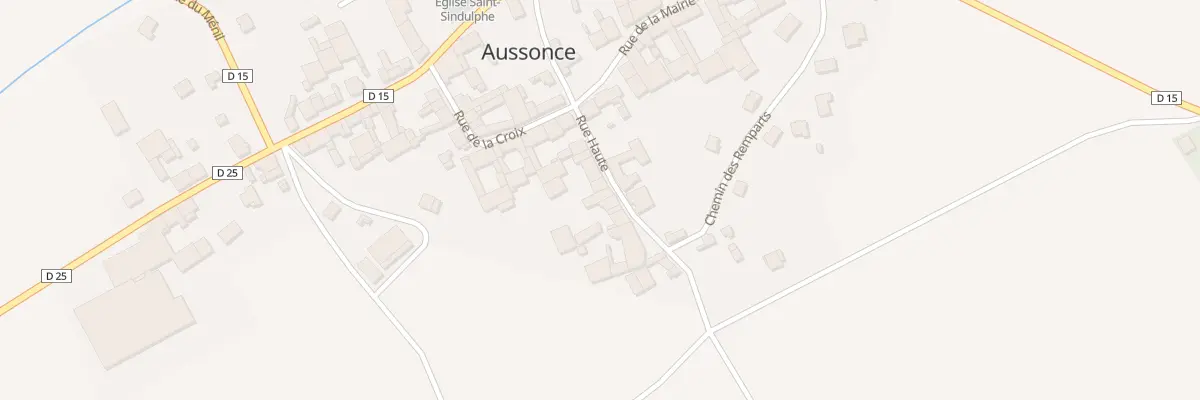 Plan du 10 Rue Haute à Aussonce