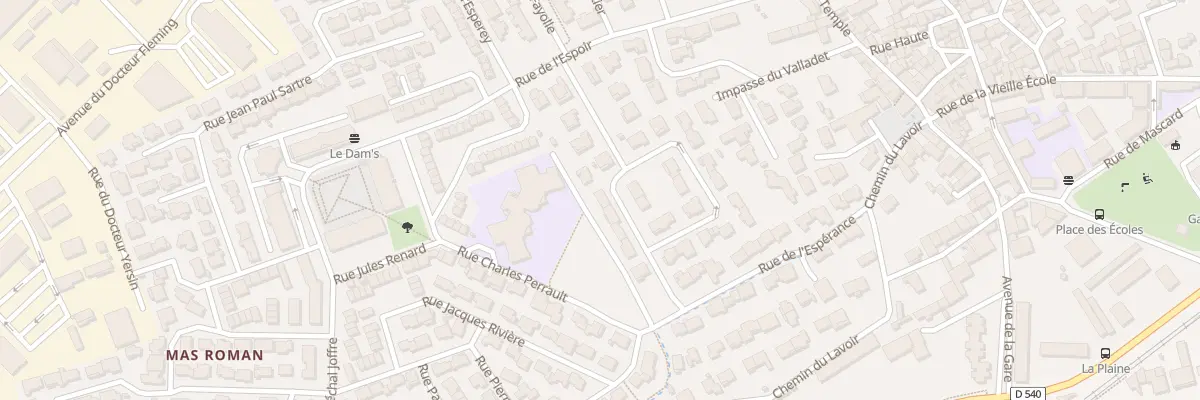 Plan du 12 Rue de l’Espérance à Nîmes