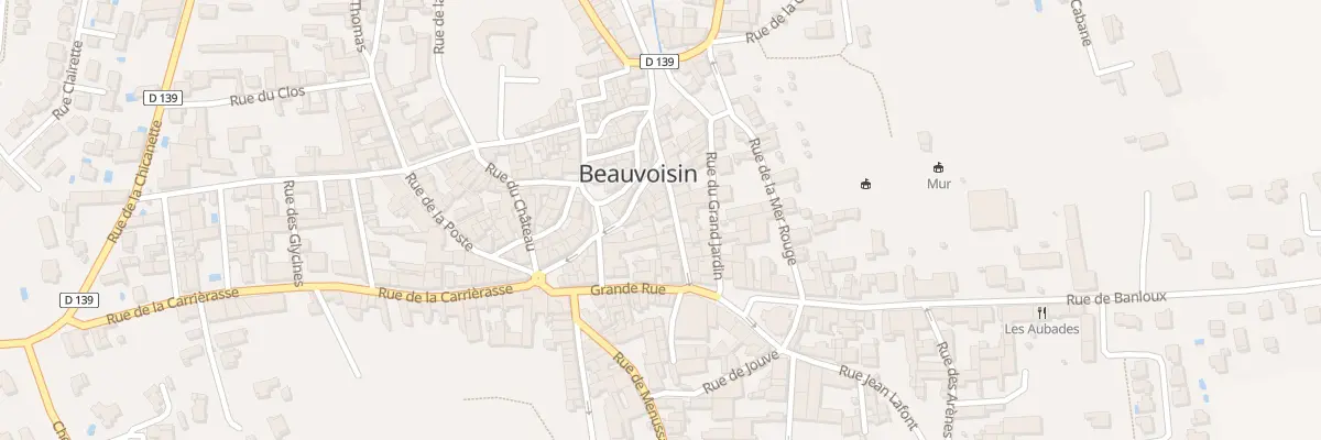 Plan du 51 Rue Pavée à Beauvoisin