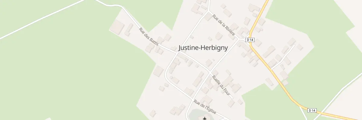Plan du 5 Rue des Cours à Justine-Herbigny