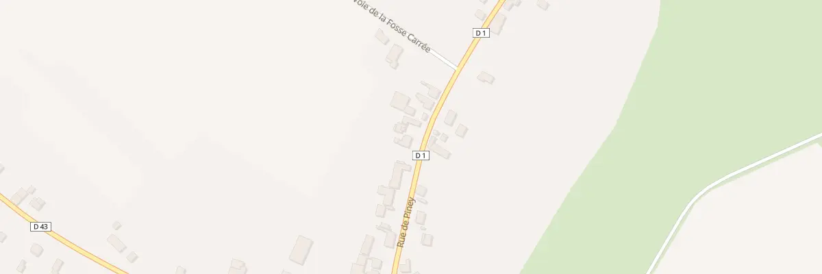 Plan du 13 Rue de Piney à Géraudot