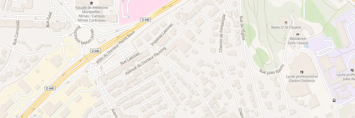 Plan du 556 Rue du Temple à Nîmes