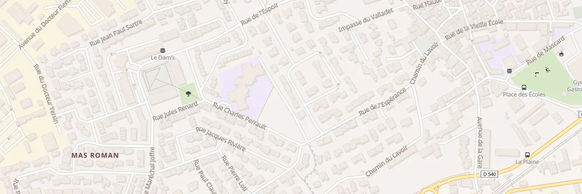 Plan du 16 Rue de l’Espérance à Nîmes