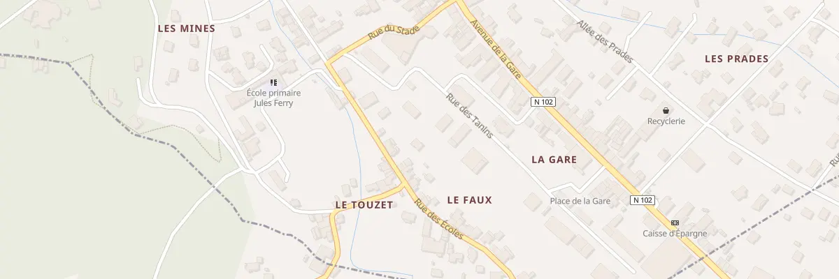 Plan du 5659 Rue des Ecoles à Lalevade-d’Ardèche