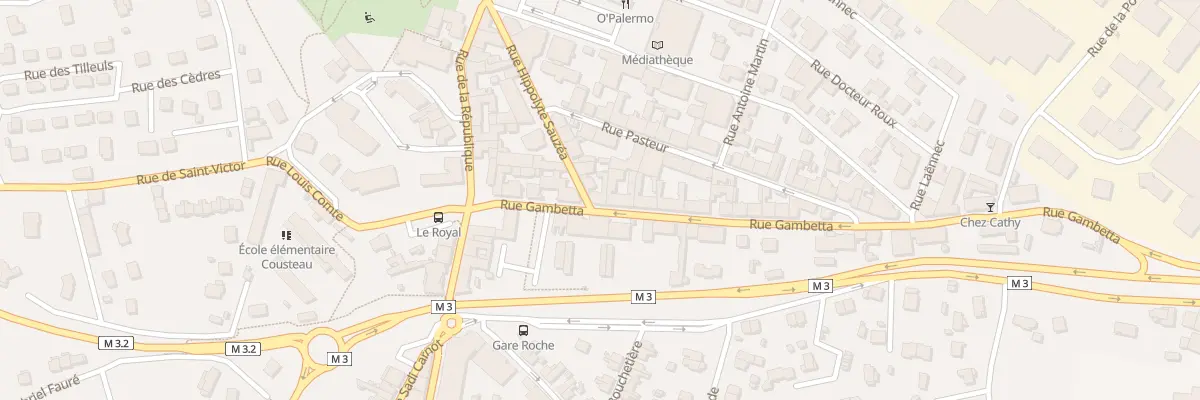Plan du 9 Rue Gambetta à Roche-la-Molière