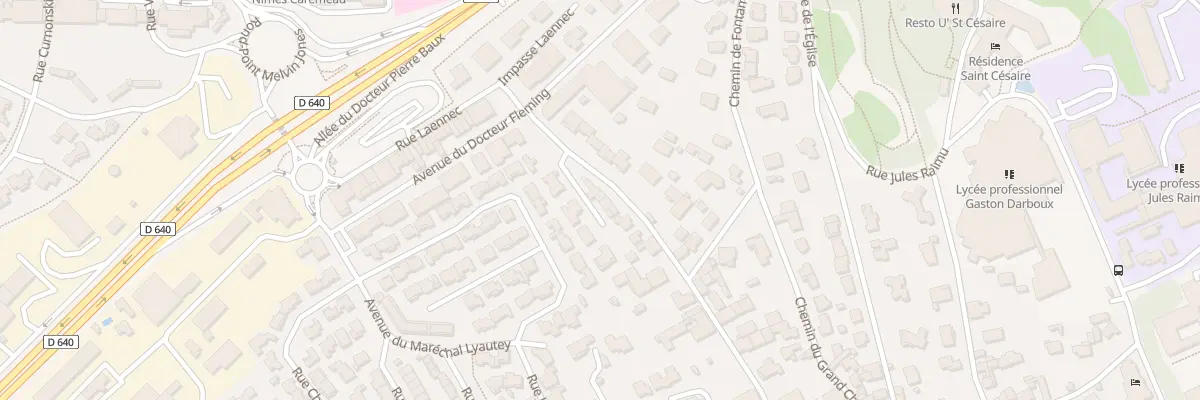 Plan du 503 Rue du Temple à Nîmes