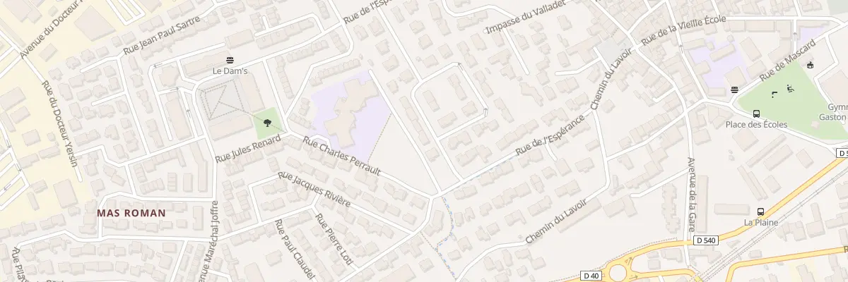 Plan du 18 Rue de l’Espérance à Nîmes