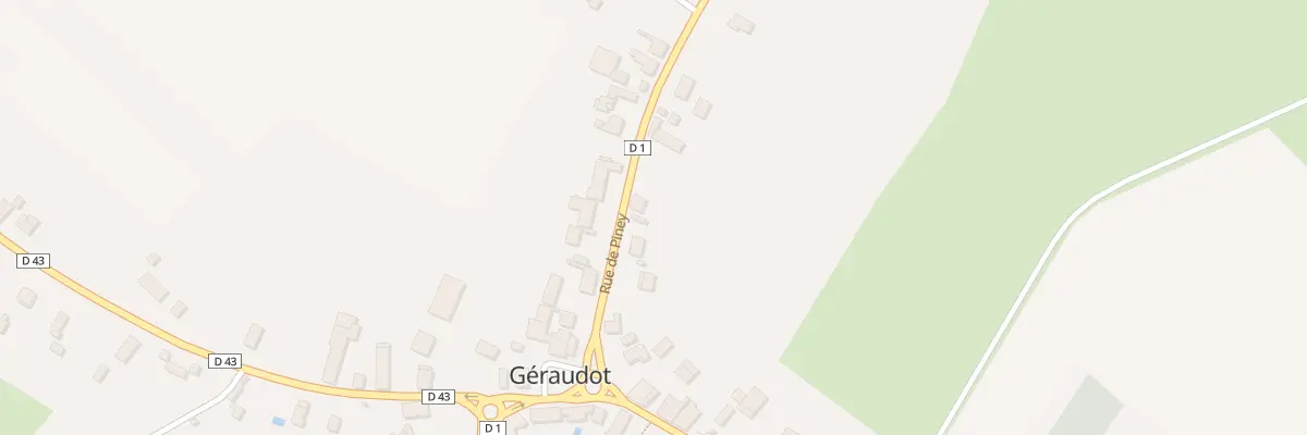 Plan du 10A Rue de Piney à Géraudot