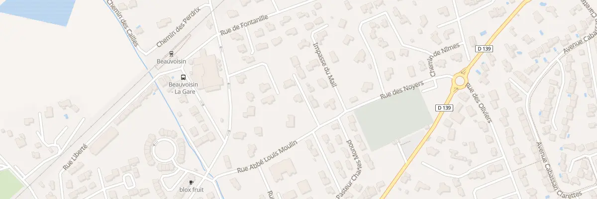 Plan du 102 Rte d’Aubord à Beauvoisin