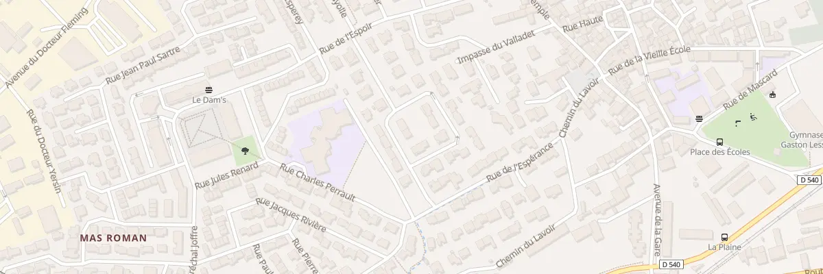 Plan du 9 Rue de l’Espérance à Nîmes