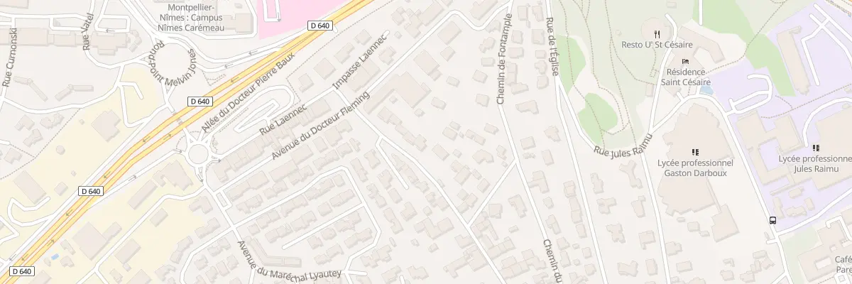 Plan du 518 Rue du Temple à Nîmes