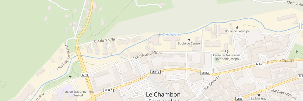 Plan du 22 Rue Edouard Michot au Chambon-Feugerolles