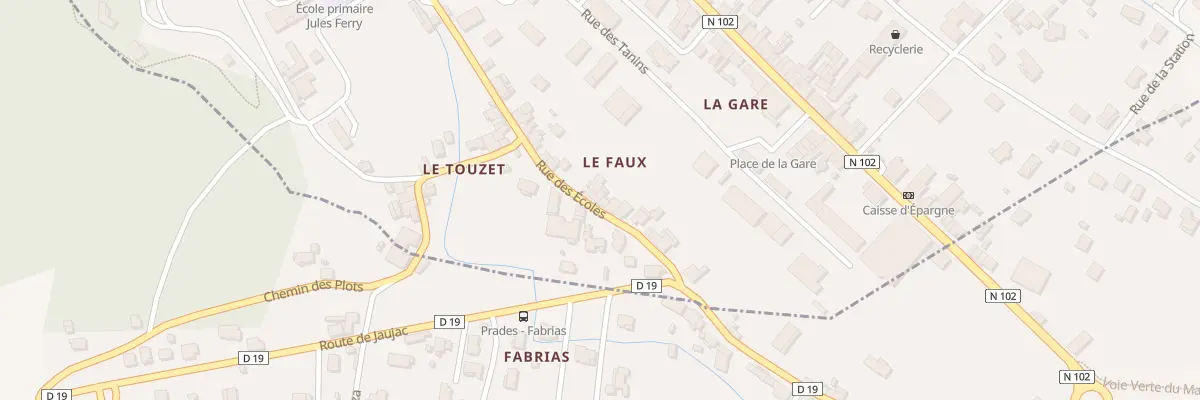 Plan du 12 Rue des Ecoles à Lalevade-d’Ardèche