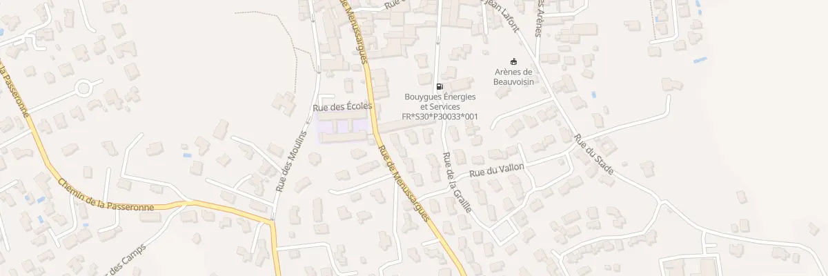 Plan du 214 Rue de la Graille à Beauvoisin