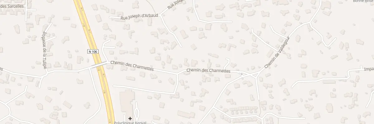 Plan du 158 Che des Charmettes à Nîmes