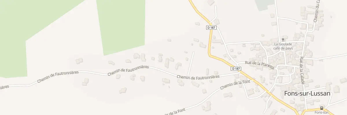 Plan du 5186 Chem des Fautronnieres à Fons-sur-Lussan