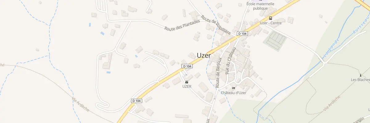 Plan du 150 Rte d’Ales à Uzer