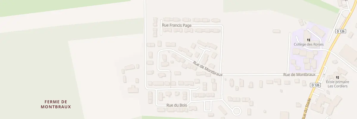 Plan du 33 Rue de Montbraux à Piney