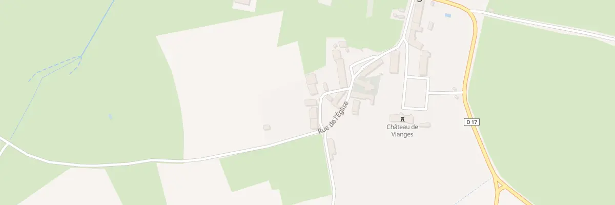 Plan du 2 Rue des Grandes Cruelles à Vianges