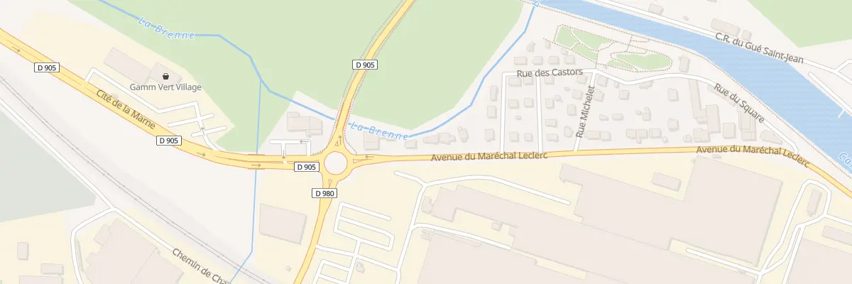 Plan du 34B Av Maréchal Leclerc à Montbard