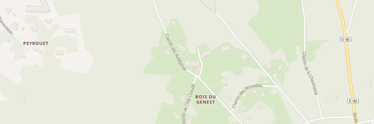 Plan du 5395D Le Bois du Genest au Chambon-sur-Lignon