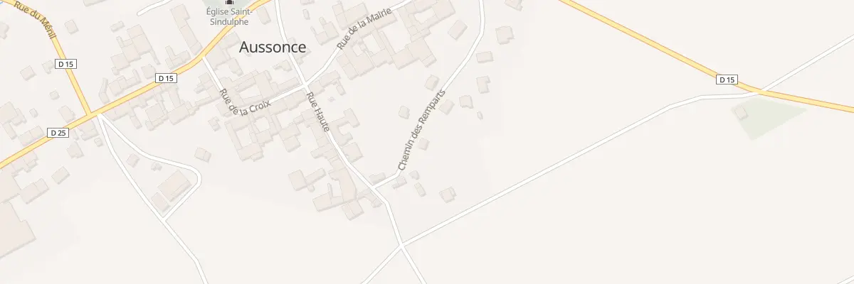 Plan de Che des Remparts à Aussonce