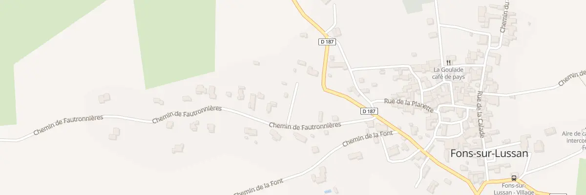 Plan du 5218 Combe de Cassagnac à Fons-sur-Lussan