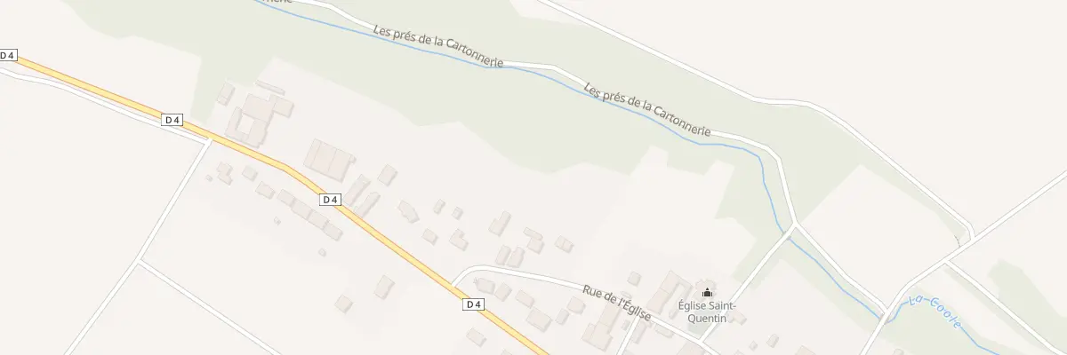 Plan du 28 Rue de l’Eglise à Saint-Quentin-sur-Coole
