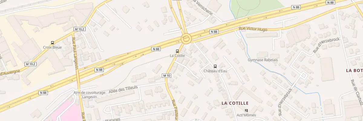 Plan du 25 Rue Pasteur au Chambon-Feugerolles