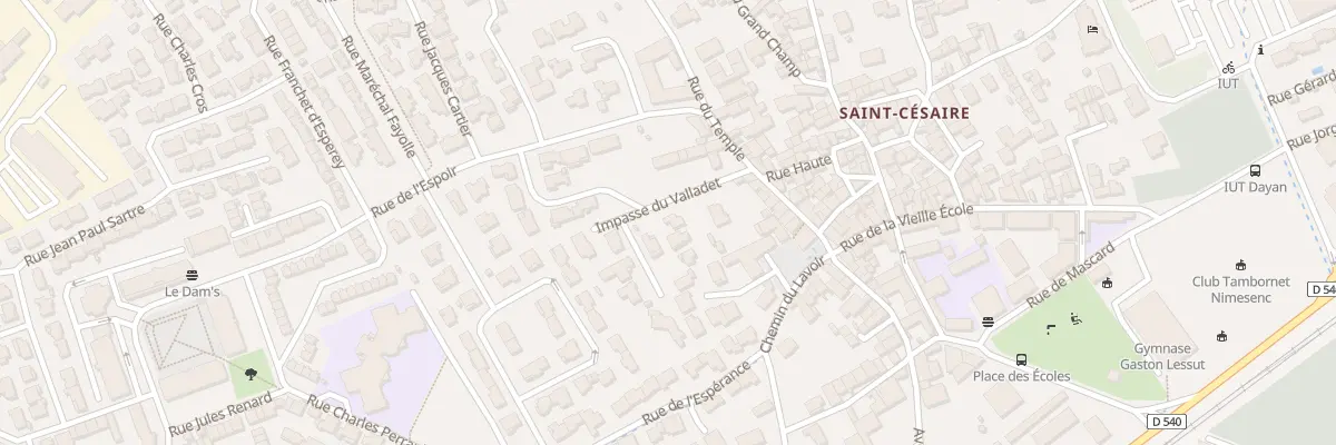 Plan du 61 Imp du Valladet à Nîmes