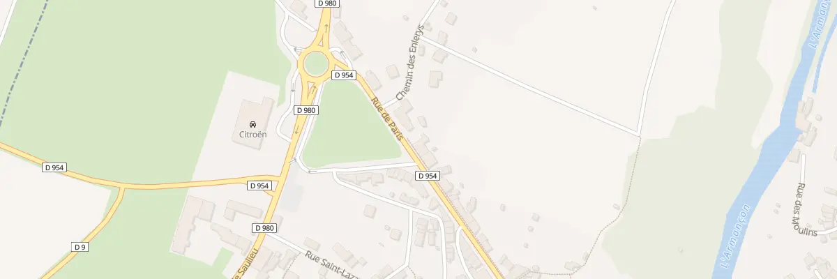 Plan du 50B Rue de Paris à Semur-en-Auxois