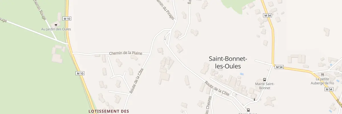 Plan du 213 Rte de la Côte à Saint-Bonnet-les-Oules