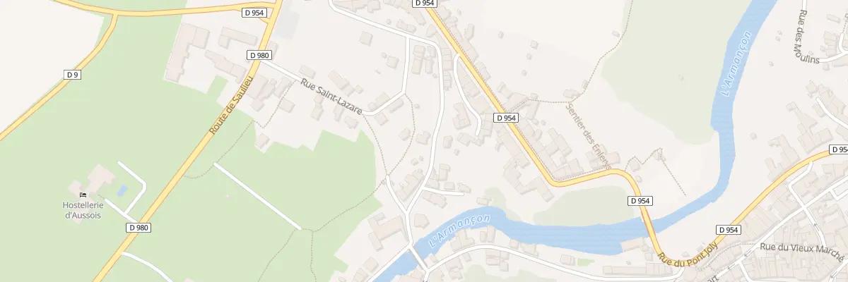 Plan du 9 Rue du Pavé Saint Lazare à Semur-en-Auxois